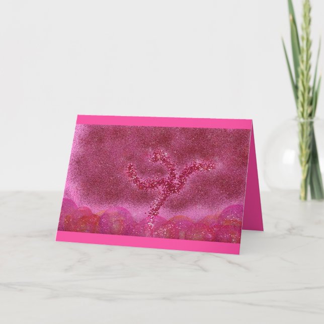 Glitzer Tu B'Shvat ט ״ ו ב ב ט Karte ש (Vorderseite)