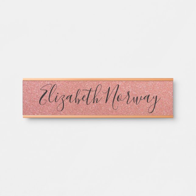 Glitzer Türschild (Vorderseite )