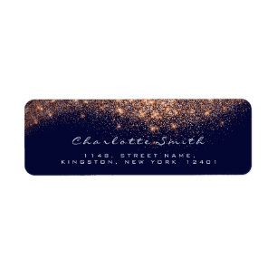 Glitzer UAWG Kupfer Rose Gold Blue Bridal Makeup