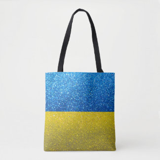 Glitzer Ukrainische Flagge der Ukraine Mode Stilvo
