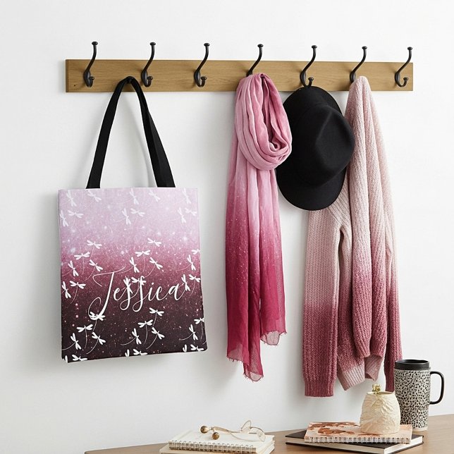 Glitzer und Libellen, personalisierter Totbeutel (Von Creator hochgeladen)