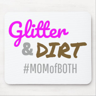 Glitzer und schmutzige Mama beider Muttergottes Mousepad
