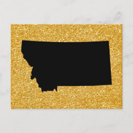 Glitzer und Schwarzmontana Postkarte