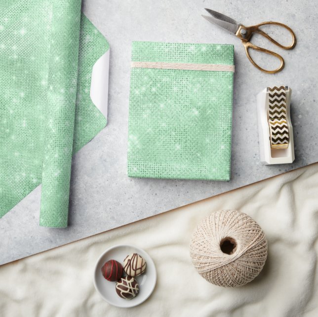 Glitzer und Shine Green ID671 Geschenkpapier (Kunsthandwerk)