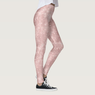 Glitzer und Shine Muster Rose Gold ID671 Leggings