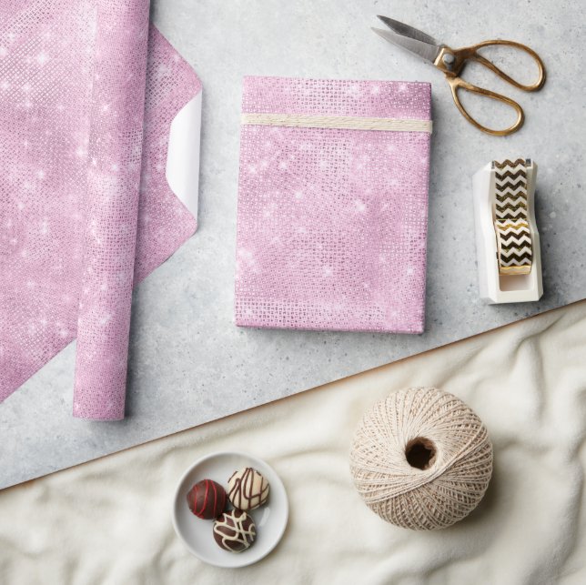 Glitzer und Shine Pink ID671 Geschenkpapier (Kunsthandwerk)