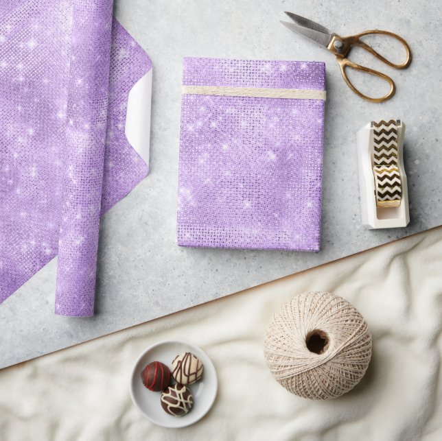 Glitzer und Shine Violet ID671 Geschenkpapier (Kunsthandwerk)