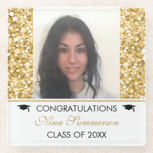 Glitzer und Weißfunken - Abschlüsse Glasuntersetzer