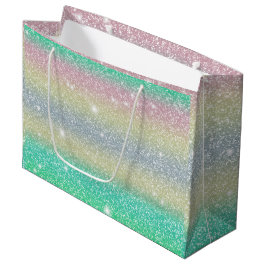 Glitzer Unicorn Textur Große Geschenktüte