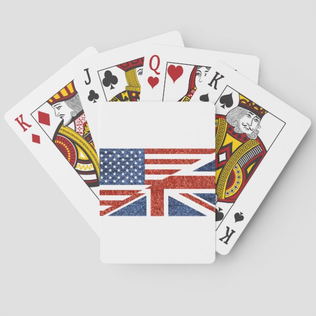 Glitzer usa uk spielkarten (Rückseite)