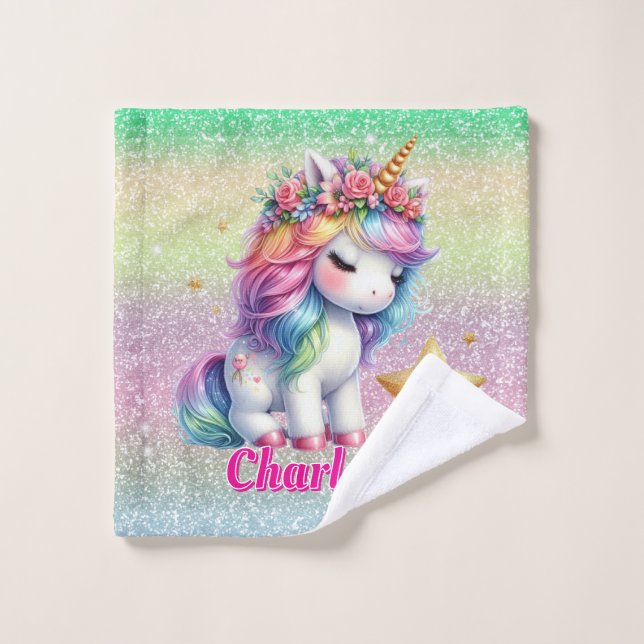 Glitzer vereint magischen Stern Waschlappen (Waschlappen)