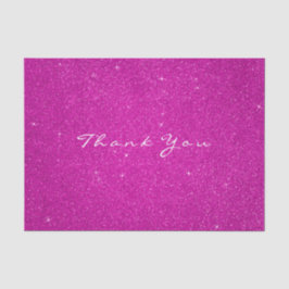 Glitzer Vielen Dank Fuchsia HotPink Rose Gefallen  Seidenpapier