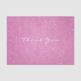 Glitzer Vielen Dank Fuchsia Pink Rose Gefallen Wei Seidenpapier