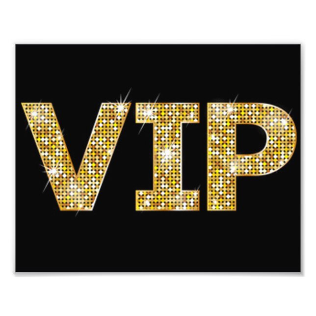 Glitzer VIP Fotodruck (Vorne)