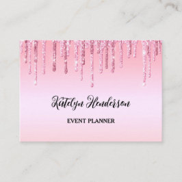 Glitzer-Visitenkarte für personalisiert rosa Drill Visitenkarte