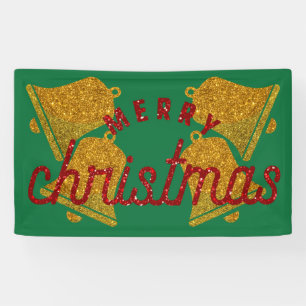Glitzer Weihnachtsglocken Banner