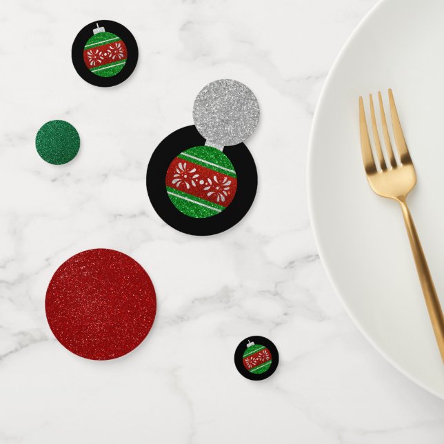 Glitzer Weihnachtsschmuck Konfetti (Gruppe)