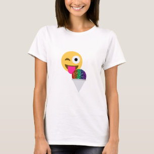 Glitzer wink Emoji T-Shirt
