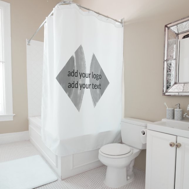 Glitzer-Wurf Duschvorhang (Beispiel)