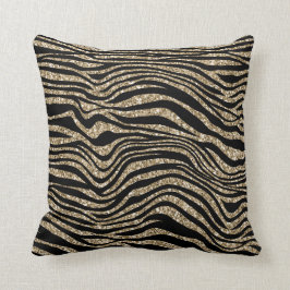 Glitzer Zebra Print Kissen