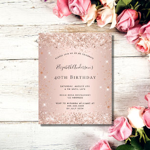 Glitzer zum Geburtstag der Rose