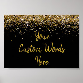 Glitzer zum Geburtstag Poster