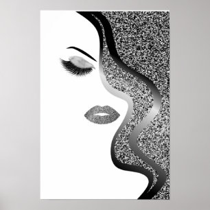 Glitzerfrau Poster