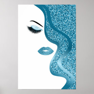 Glitzerfrau Poster