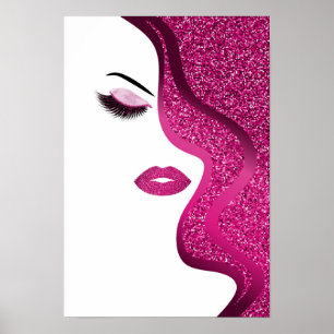 Glitzerfrau Poster