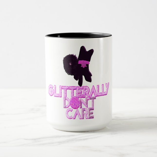 Glitzerhund ist egal tasse (Zentrum)