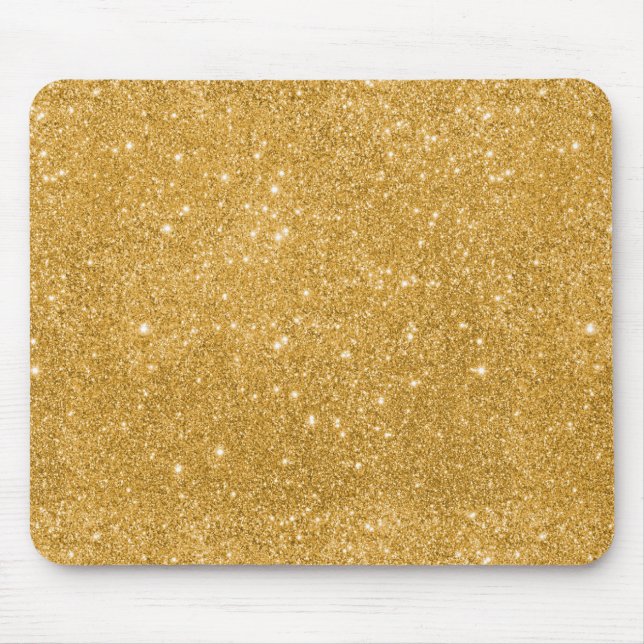 Glitzern aus Gold Glitzer Mousepad (Vorne)