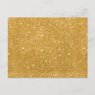 Glitzern aus Gold Glitzer Postkarte