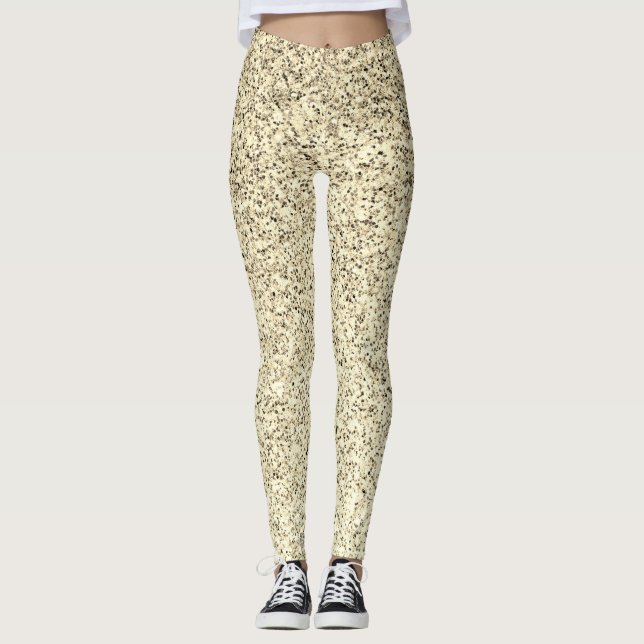 Glitzern aus leicht weichem Glitzer Leggings (Vorderseite)