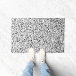 Glitzern aus silbergrauem Glitzer Fußmatte