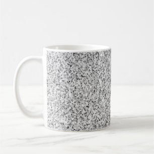 Glitzern aus silbergrauem Glitzer Kaffeetasse