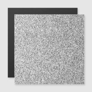 Glitzern aus silbergrauem Glitzer Magnetkarte