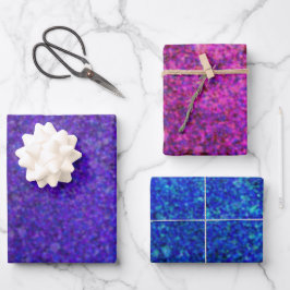Glitzern Geschenkpapier Set
