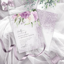 Glitzern Hochzeit von Floral Mauve ID889