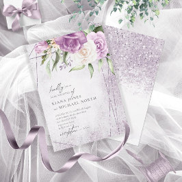 Glitzern Hochzeit von Floral Mauve ID889