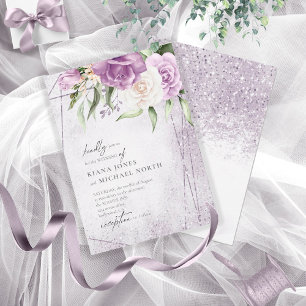 Glitzern Hochzeit von Floral Mauve ID889