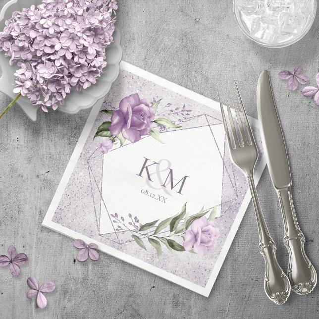 Glitzern Hochzeitstipps Mauve ID889 Serviette (Von Creator hochgeladen)