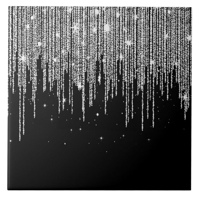 Glitzern Keramik Tile Fliese (Vorderseite)