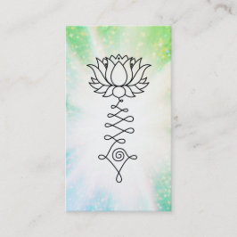 *~*   Glitzern Lotus Lily Reiki Heilenergie Visitenkarte