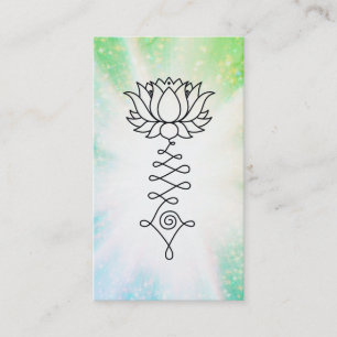 *~*   Glitzern Lotus Lily Reiki Heilenergie Visitenkarte