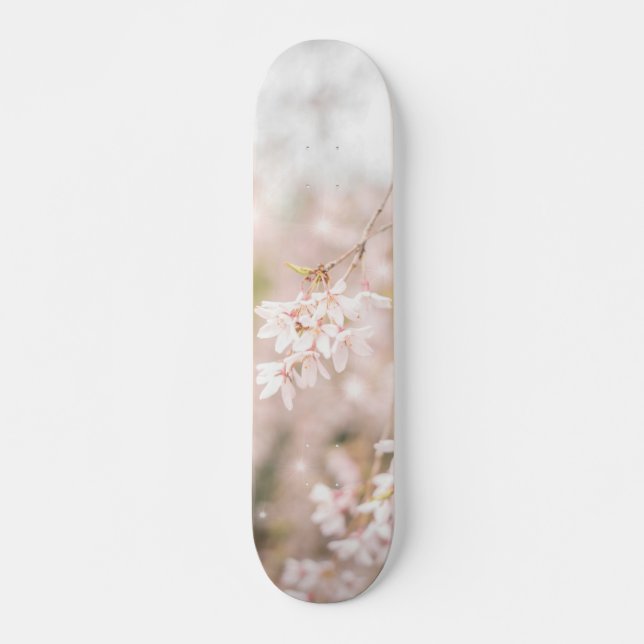 Glitzern mit hellen Wendekrebsen Skateboard (Vorne)