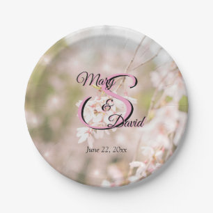 Glitzern mit hellen Winden Hochzeiten Pappteller