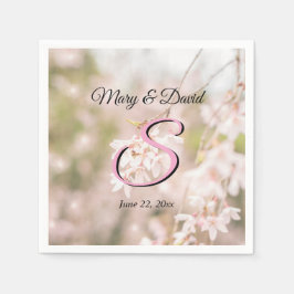 Glitzern mit hellen Winden Hochzeiten Serviette