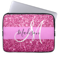 Glitzern Monogram für Girl und Glam Hot Pink Glitz