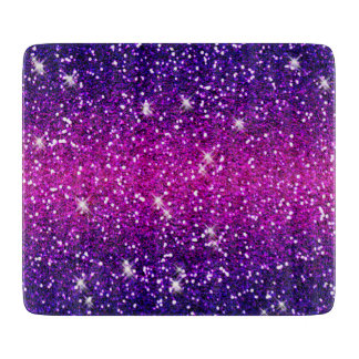 Glitzernde Funken Violette Rosa Textur Schneidebrett