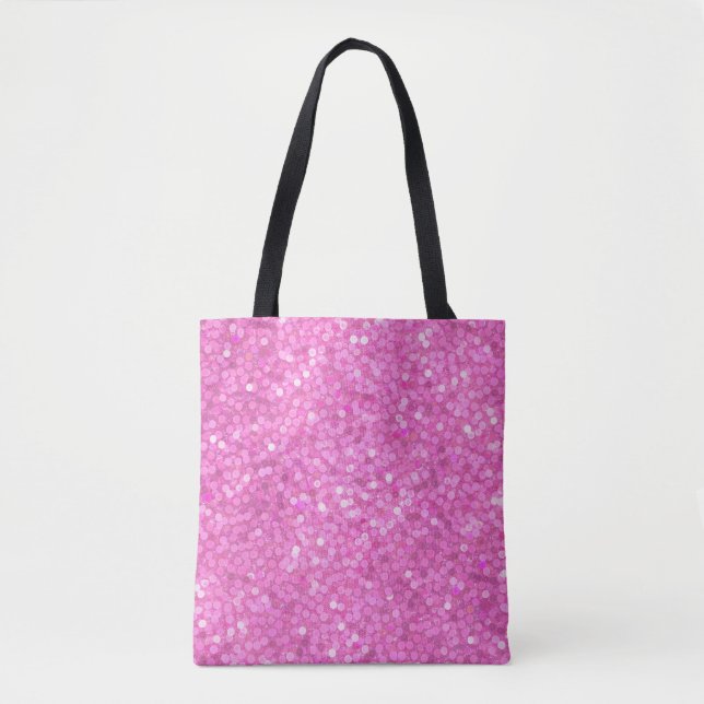 Glitzernde rosa Pailletten (Vorderseite)